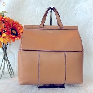 TORY BURCH Block-T Backpack British Tan